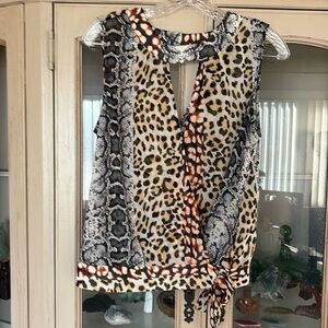 Express animal print dressy camisole